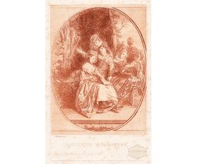 1840-е гг. Гравюра, Музыкальный шампетр (бал на воздухе)