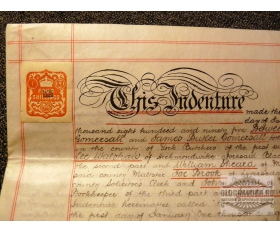 1895 г.  Старинный рукописный манускрипт на пергаменте