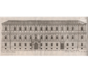 1665 год. Гравюра, Рим, Палаццо делла Качеллерия