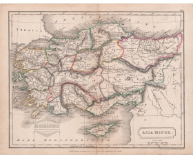1829 год. Старинная карта Малая Азия