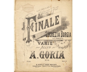 1900-е гг. Ноты, Лукреция Борджиа