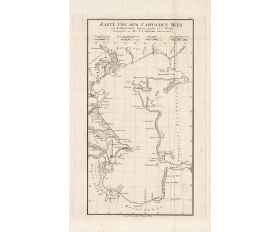 Карта, гравюра, Каспийское море и окружающие страны, 1787 год