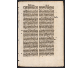 1497 год. Лист инкунабулы Сочинений Святого Августина