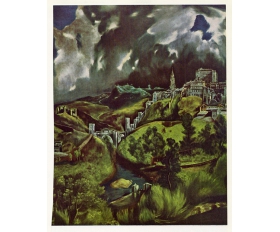 1950-е гг. Ретро принт, Толедо, Испания, автор Эль Греко