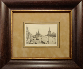 1908 год. Москва, Красная площадь, фототипия