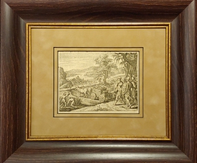 1630-е гг. Ковчег Завета - продажа антикварной библейской гравюры с доставкой