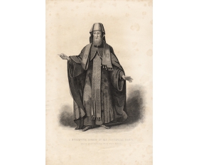 Гравюра 1840-ых гг, Московский Епископ, автор Пикарт