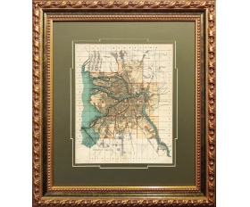 старинный план, карта, Санкт-Петербург, Ленинград, 