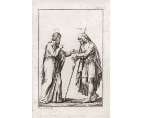 1797 год. Цари Креонт и Агамемнон, Древняя Греция, гравюра