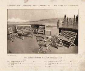 1910-20 гг. Комплекты крашеной садовой мебели, реклама