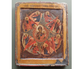 1700-е гг. Неопалимая купина, двухковчежная икона
