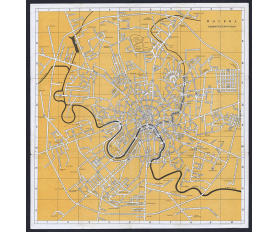 1964 год. Старый план Москвы - купить ретро карту с доставкой по России