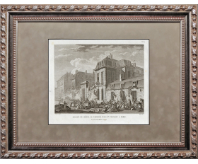1797-1802 гг. Разграбление особняка де Кастри, офорт, резец