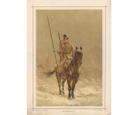 1894 год. На аванпостах, Е.Краснушкина, большая хромолитография