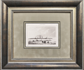 Старинная гравюра 1838 года. Петропавловская крепость