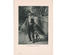 1949 год. Портрет Мичурина в своем саду