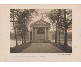 Фото-тинто-гравюра, Гатчина, павильон Трельяж на острове любви, 1913 год