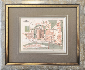 1897 год. План Нижегородской ярмарки, хромолитография