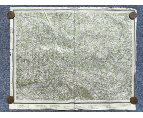 1929 год. Большая карта Дрездена и его окрестностей, Германия